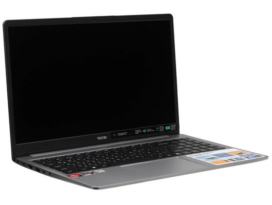 Ноутбук Tecno MegaBook K15SFA/71005000403/Ryzen 5-7535HS/16Gb/1Tb/15,6 FHD IPS/Win11 серый
